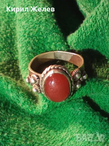 Старинен СКЪПОЦЕНЕН ОСМАНСКИ СРЕБЪРЕН ПРЪСТЕН СРЕБРО ВИСОКА ПРОБА с РЪЧНО ШЛИФОВАН КАРНЕОЛ 47482, снимка 17 - Антикварни и старинни предмети - 49273024