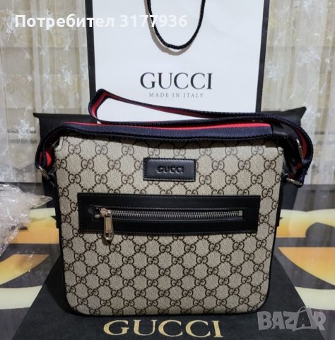 Мъжка чанта Gucci , снимка 1 - Чанти - 40422125