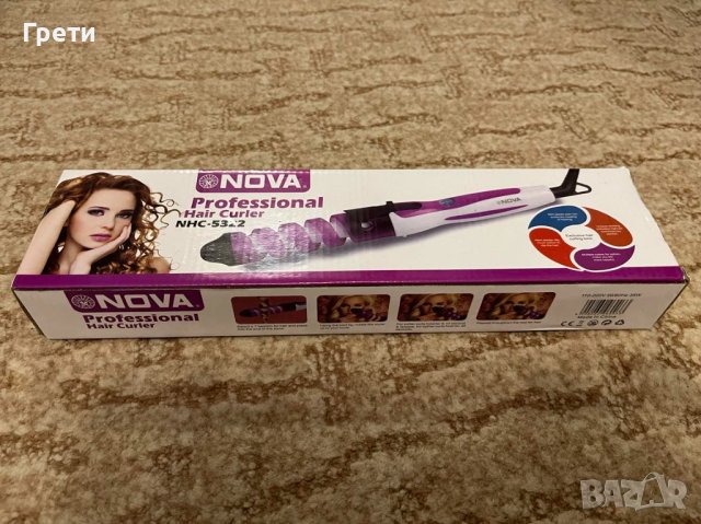 Спирална керамична маша за коса, снимка 1