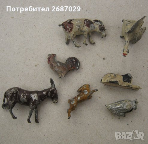 7 бр. стари оловни части от фигурки, фигури, фигура, снимка 5 - Други ценни предмети - 31623760