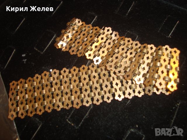 ЧАСТ от СТАРИННА ОГЪРЛИЦА БРОНЗ МАЙСТОРСКА ПЛЕТКА РЕТРО БИЖУ 9897, снимка 6 - Антикварни и старинни предмети - 30652649