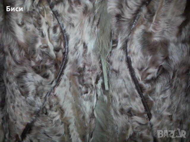 Палто-сребърна лисица,естествен косъм, снимка 8 - Палта, манта - 35374023