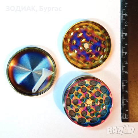 Нов Стоманен ГРИНДЕР - 3 части Мандала Дизайн, снимка 4 - Други - 28456534
