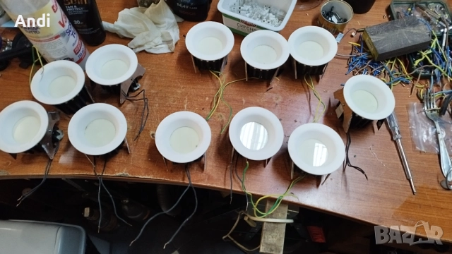 Лунички - лед лампи за таван illuxtron linea 75 HV 9W 300K, снимка 12 - Лед осветление - 52837845