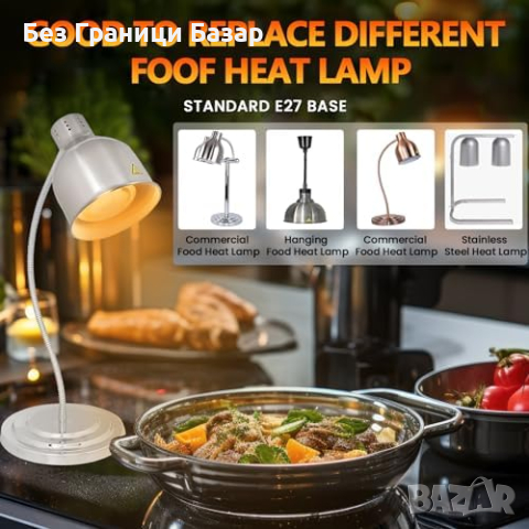 Нова 250W крушка за Топла Храна E27 - Регулируема, Безопасна, Мощна, снимка 5 - Крушки - 44517960