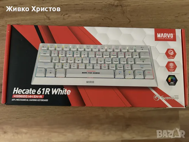 Механична Геймърска Клавиатура Marvo KG 962 White