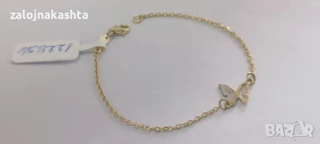 Нова-Златна гривна-1,61гр/14кр, снимка 5 - Гривни - 48893518