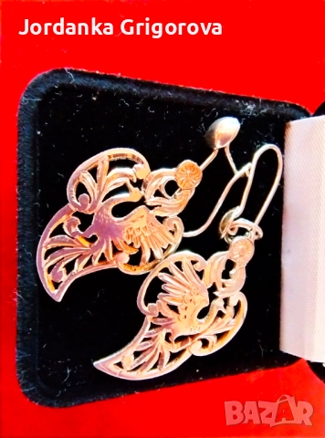  Сребърни  обици - филигран, снимка 6 - Обеци - 51716032