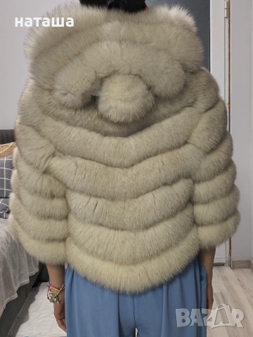 Палто естествен косъм, снимка 2 - Якета - 53999550