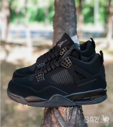 Air Jordan 4 “Black Cat” 2020 Retro номер 42 оригинални маратонки , снимка 4 - Маратонки - 50525159