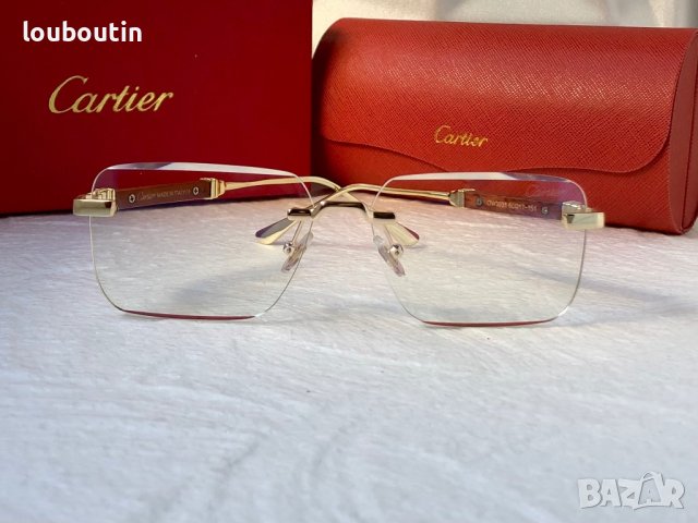 Cartier мъжки слънчеви очила с дървени дръжки диоптрични рамки, снимка 5 - Слънчеви и диоптрични очила - 42830104