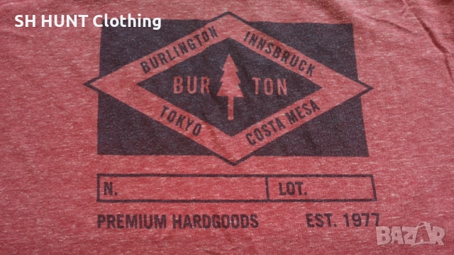 BURTON T-Shirt Размер L мъжка тениска ски сноуборд 11-58, снимка 4 - Тениски - 52794879