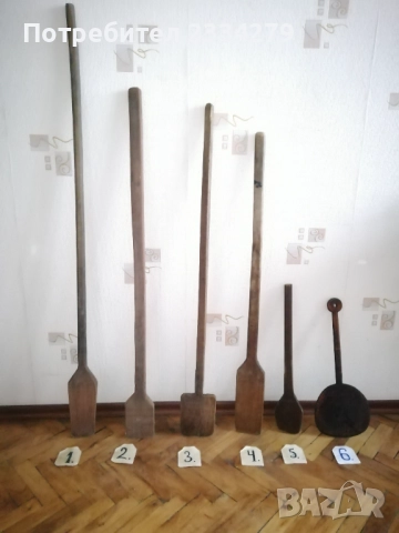 Стари фурнаджийски лопати и дъски за месене на хляб и други. , снимка 8 - Антикварни и старинни предмети - 52320426