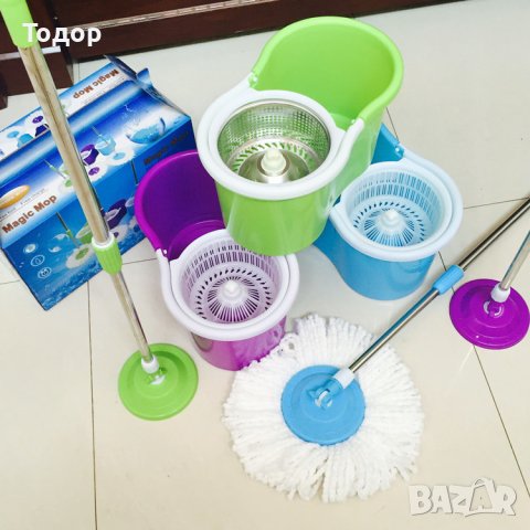 Моп за почистване на под - ламинат  - spin mop 360, снимка 1 - Мопове, кофи, четки и метли - 42825232