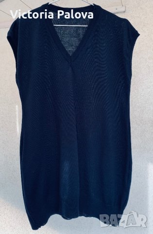 Стилен дълъг елек  меринос, снимка 2 - Елеци - 42888326