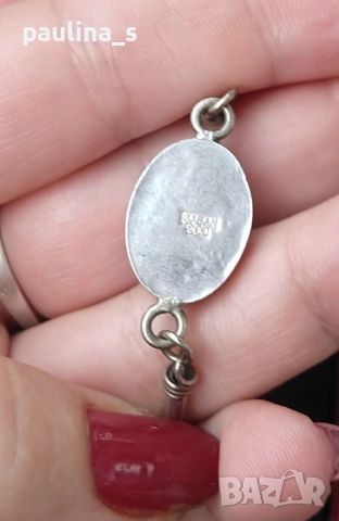 Два различни броя / Масивна сребърна гривна с циркони и Карнеол / проба 925 и 900, снимка 12 - Гривни - 34779090