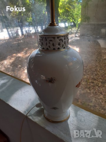 Голяма порцеланова лампа ROSENTHAL порцелан бронз, снимка 2 - Антикварни и старинни предмети - 38439566