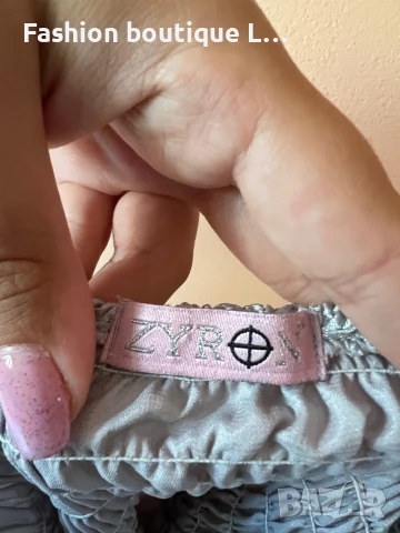 Сребрист сатенен потник с подплънки 🩶, снимка 7 - Потници - 51180893