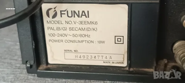 Funai V-3EE MK6 HQ Видеорекордер, снимка 3 - Плейъри, домашно кино, прожектори - 55771719