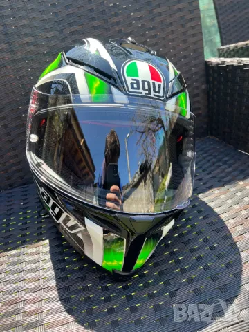 Каска AGV K5-S Hurricane Green - размер MS, снимка 1