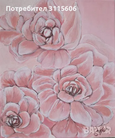 Авторска  картина с акрилни бои, снимка 1