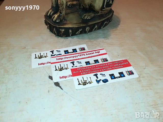 КОТКА СФИНКС ОТ ФРАНЦИЯ 30Х16Х10СМ-2610221539L, снимка 12 - Антикварни и старинни предмети - 38460526