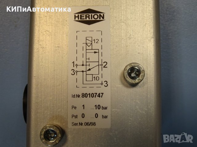 пневматичен разпределител Herion 8010747 G1/4, снимка 3 - Резервни части за машини - 37124477