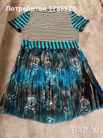 Флорална тениска с райета - Sweater House 🌸, снимка 4 - Тениски - 24985400