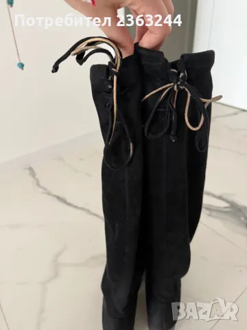 Черни ботуши Zara, снимка 3 - Дамски ботуши - 49501933