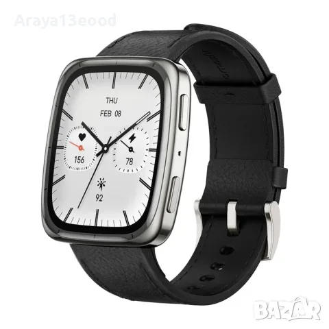 Смарт часовник Amazfit Active 2 Square NFC 43 мм – черен