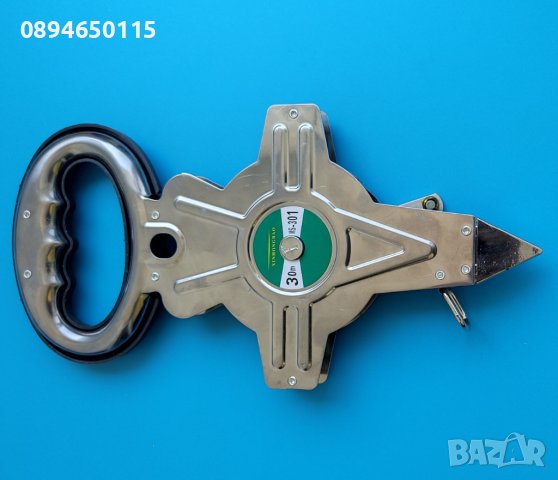 Ролетка 1.5м/5м/30м прибираща се, метална геодезиеска, шивашка  рулетка, снимка 9 - Измервателни инструменти - 37293683