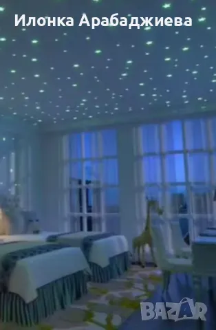 Светещи фигурки за стена – звезди и луни в цветен микс, снимка 9 - Фигурки - 49339492