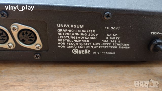 Universum EQ-3041 - 2x10 Band Equalizer , снимка 10 - Еквалайзери - 42660887