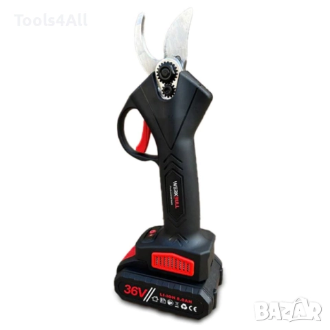 2 в 1 комплект WerkBull Акумулаторни Мини Резачка и Лозарска ножица, снимка 3 - Градински инструменти - 51792143