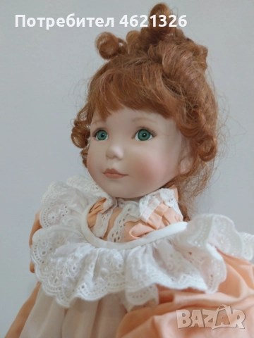 Колекционерска порцеланова кукла Праскови и крем Ashton Drake нова, снимка 10 - Декорация за дома - 52044064