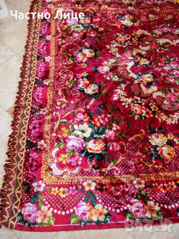 Голяма Плюшена Покривка Покривало за Спалня с Ресни 240/190 см Неизползвана, снимка 2 - Декорация за дома - 50188911