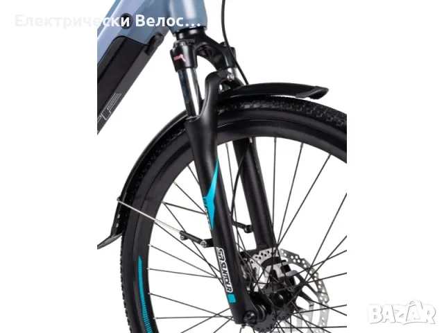 Електрически трекинг велосипед до 200 км пробег  MTF Road 6.5 - Bafang 80 Nm, 2 години гаранция, снимка 8 - Велосипеди - 56236878
