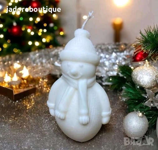 Силиконов молд Цял снежен човек, снимка 2 - Форми - 52025951