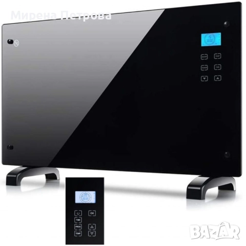 Електрически конвектор Heltes 2000W – Стилен и ефективен отоплителен уред с LCD дисплей и седмично п, снимка 4 - Отоплителни печки - 52917981