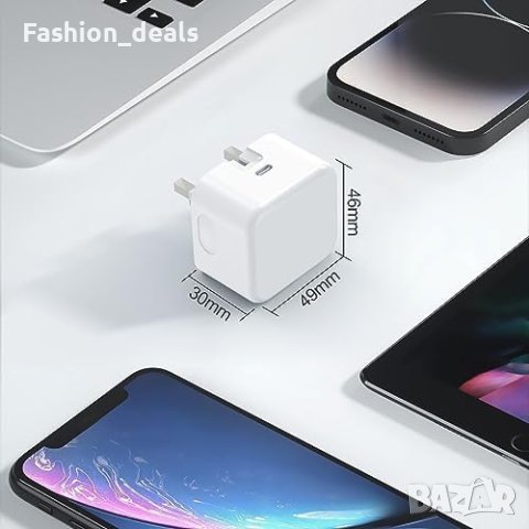 Нов 20W USB C бърз Адаптер щепсел съвместим с iPhone Airpods pro iPad , снимка 5 - Друга електроника - 42917121