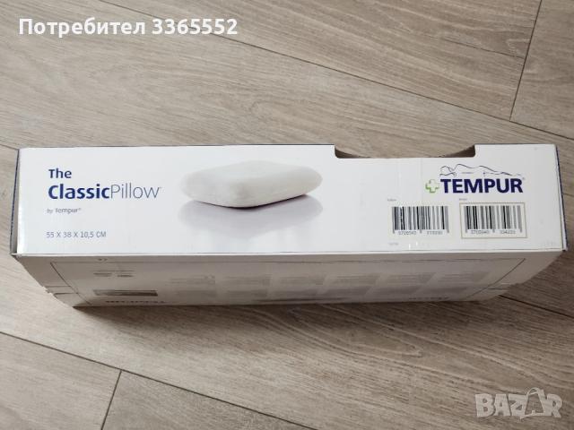 Възглавница Tempur Classic M 55 x 38 x 10.5 см, снимка 4 - Възглавници - 54019737