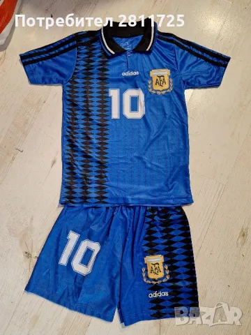 Детски екип Марадона Аржентина ретро легенди, снимка 2 - Футбол - 48319385