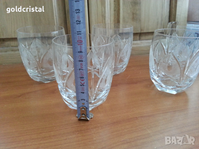 Кристални чаши, снимка 3 - Антикварни и старинни предмети - 36553643