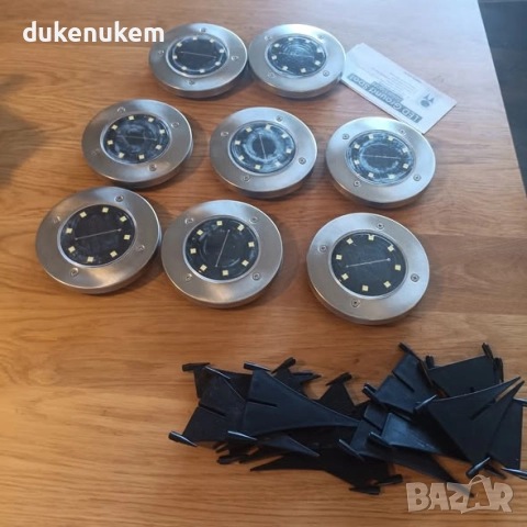 Комплект от 8 соларни лампи за градина, водоустойчиви, бяла светлина, снимка 8 - Соларни лампи - 52246582