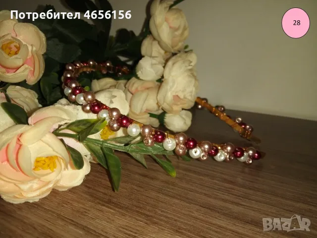 Диадеми с перли и кристали 4 €, снимка 7 - Аксесоари за коса - 56543736