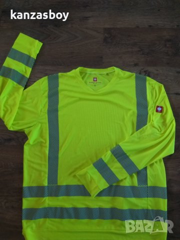 engelbert strauss warnschutz funktions longsleeve - мъжка работна блуза КАТО НОВА 3ХЛ точни размери , снимка 5 - Блузи - 40061371
