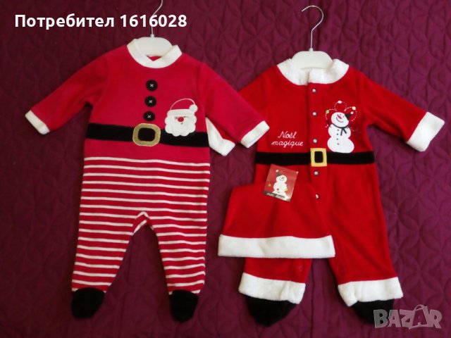 Бебешки Коледни плюшени гащеризончета., снимка 7 - Бебешки гащеризони - 38847232