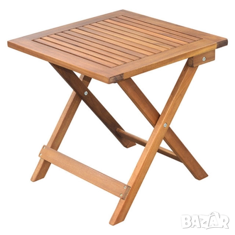 Маса сгъваема Muhler Meranti - 50x50xH68cm, дърво, снимка 3 - Други стоки за дома - 52137975