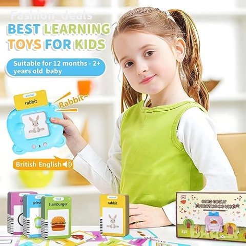 Нова Образователна играчка Говорещи флаш карти Монтесори подарък дете, снимка 4 - Образователни игри - 42102228