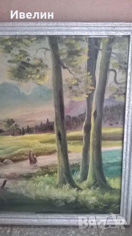 стара картина-пейзаж, снимка 6 - Картини - 31387857